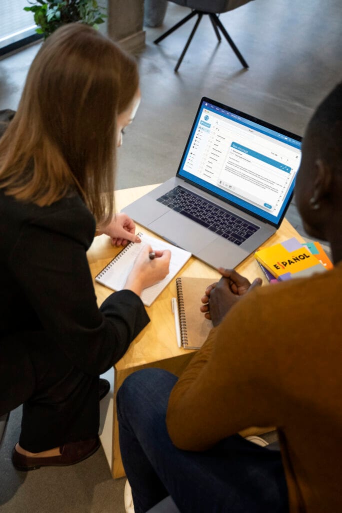 People discussing for LinkedIn Strategy